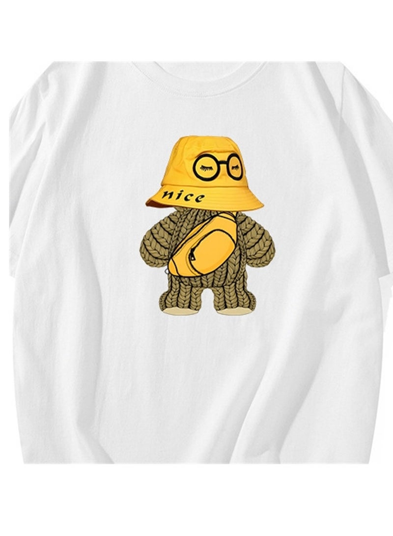 Men's summer fashion casual round cotton short -sleeved T -shirt - Image 4