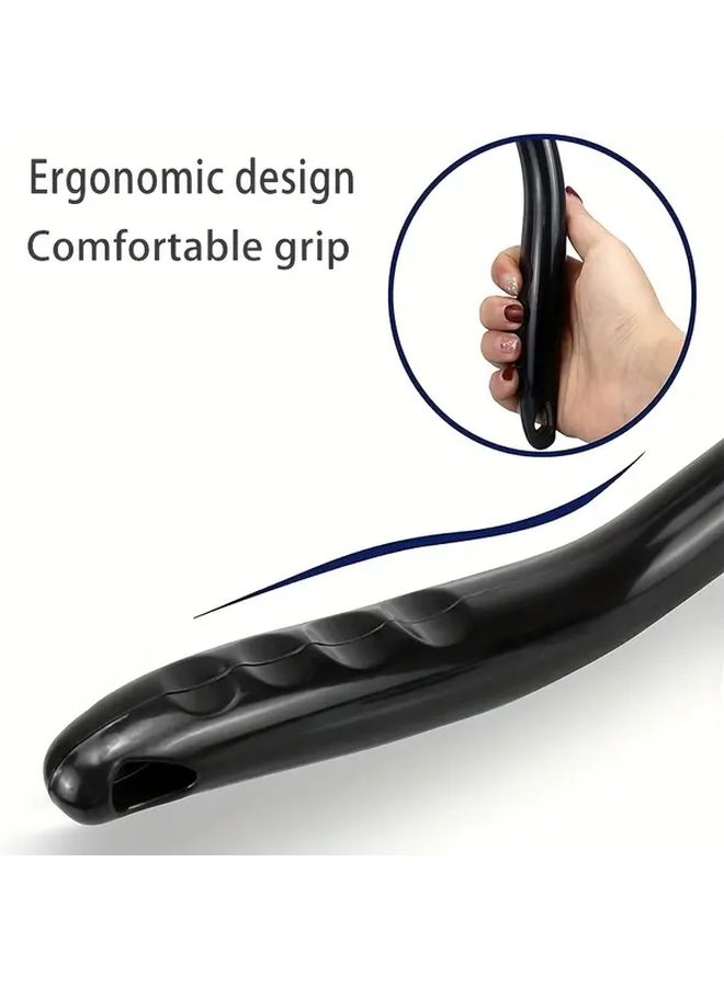 Dark Blue Extendable Car Window Cleaning Tool Set with Washable Reusable Microfiber Pad - Image 4