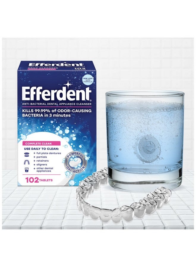 Efferdent Efferdent Original Anti-Bacterial Denture Cleanser Tablets, 102 Count - Image 4