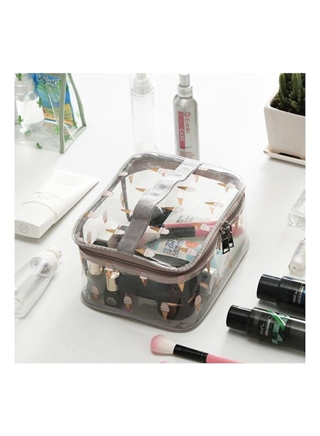 NIBEMINENT Printed Cosmetic Bag With Top Handle Multicolour - Image 2