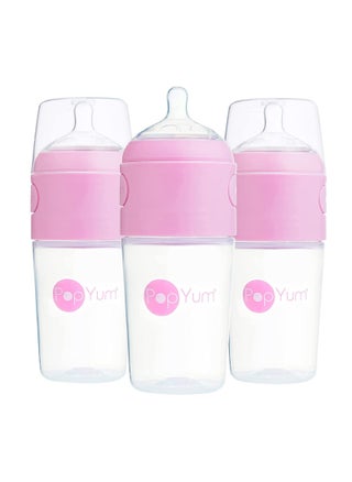 Anti-Colic Formula Making, Mixing, Dispenser Baby Feeding Bottles, 3-Pack With 2 Nipples- 9 oz Pink - pzsku/ZA6AC59B7BBDB0049DC61Z/45/_/1673486180/7e9f64fa-8e12-4338-bd33-45a47a0cd08e