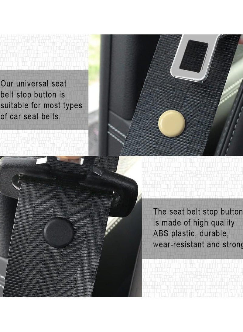 Generic 8 Sets Universal Fit Seatbelt Stopper Kit Seat Belt Stop on Snap-on Seat Belt on Stop Seat Belt Buckle on Prevent Buckle Plastic Clip Stop from Sliding Down The Belt  - Image 5
