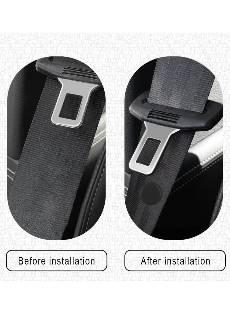 Generic 8 Sets Universal Fit Seatbelt Stopper Kit Seat Belt Stop on Snap-on Seat Belt on Stop Seat Belt Buckle on Prevent Buckle Plastic Clip Stop from Sliding Down The Belt  - Image 2