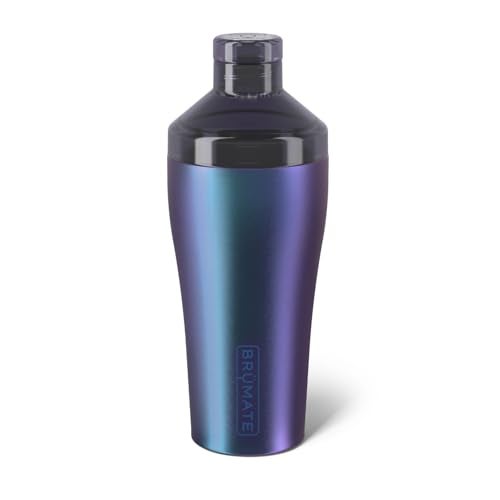 BrÃ¼Mate BrMate Cocktail Shaker 22oz Insulated Stainless Steel Shaker 100 Leakproof No Condensation Dark Aura - Image 1