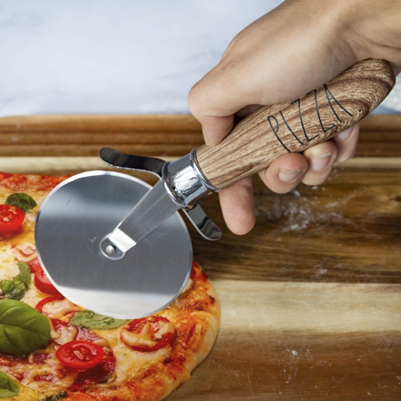 COOK WITH COLOR Rae Dunn Everyday Collection 7 Piece Wooden and Stainless Steel Kitchen Gadget Set- Kitchen Tools with Wooden Handles - Image 5