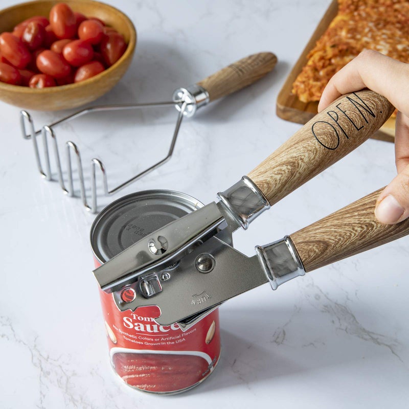 COOK WITH COLOR Rae Dunn Everyday Collection 7 Piece Wooden and Stainless Steel Kitchen Gadget Set- Kitchen Tools with Wooden Handles - Image 4