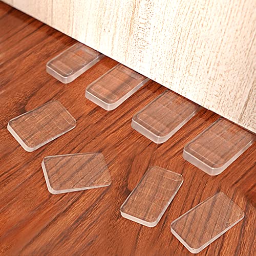 Tahikem Plastic Shims 8 Pack Table Wedge Clear Toilet Shim Levelers Adjustable Blocks Furniture Shims Wedges Hot Tub Restaurant Appliance Shims for Leveling Feet Trimmable Fix Highest Side 38