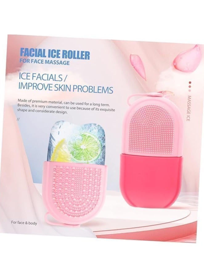 3 in 1 Ice Massager for Face and Eyes, Reusable for Skin Glow and Pore Tightening with Facial Cleansing Brush - Image 2