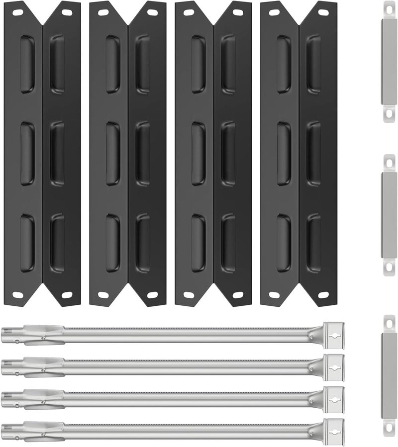Replace parts Grill Replacement Parts for Kenmore 146.23678310 146.16142210 146.23673310 146.16198211 146.34611410 146.34611410 146.46372610 Gas Grill, Porcelain Steel Heat Plate Shield,Burner Tube Repair Kit - Image 1