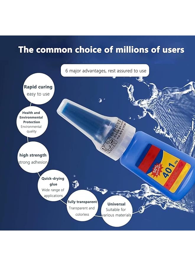 erorex Multipurpose High Grade Bonding Glue Super Glue For Metal Multipurpose Premium Adhesive Glue Super Fast Curing Adhesive All Purpose Repair Glue For Bonding Metal Plastic Wood 5Pcs - Image 5