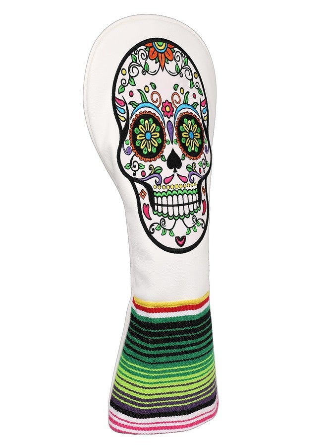 SHABIER White Golf Driver Headcover with Skull Design for Golf Driver Club - Image 5