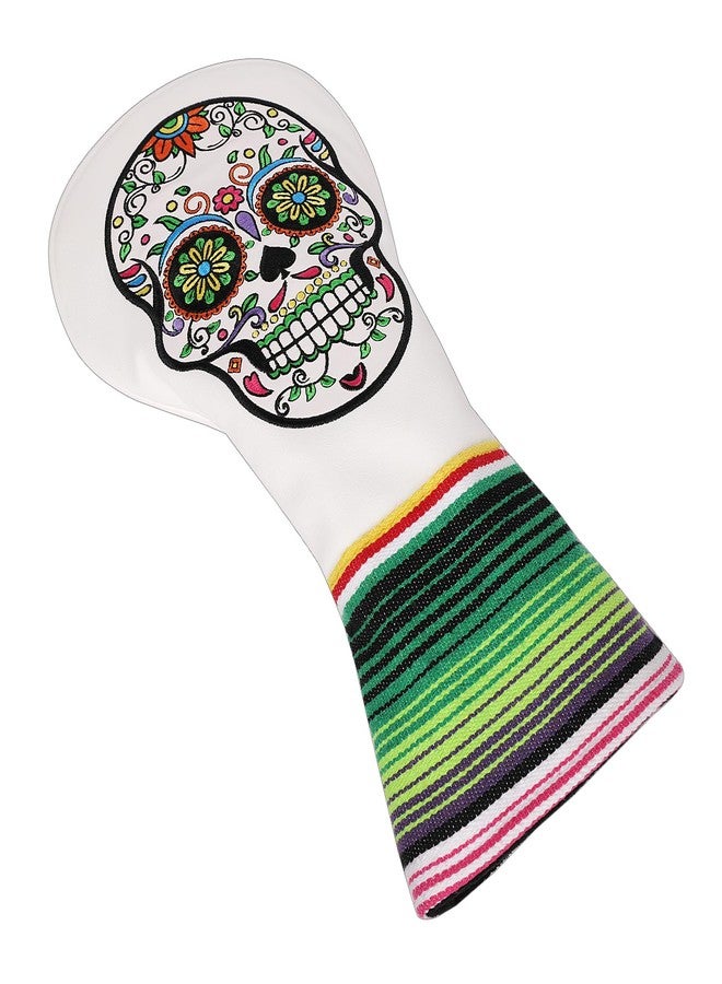 SHABIER White Golf Driver Headcover with Skull Design for Golf Driver Club - Image 4