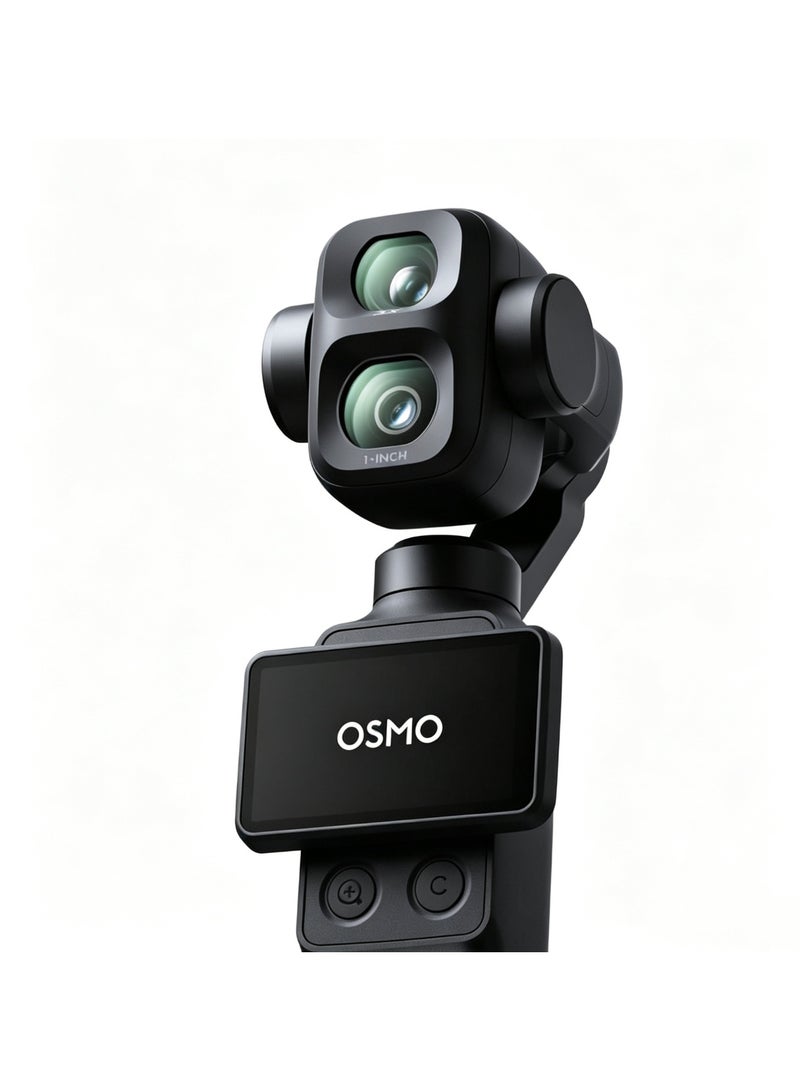 Dji World DJI Pocket 4 Pro Handheld 4K Gimbal Camera (Standar Cambo）  | 3-Axis Stabilization | AI Tracking | Portable Vlogging Camera | Black - Image 3