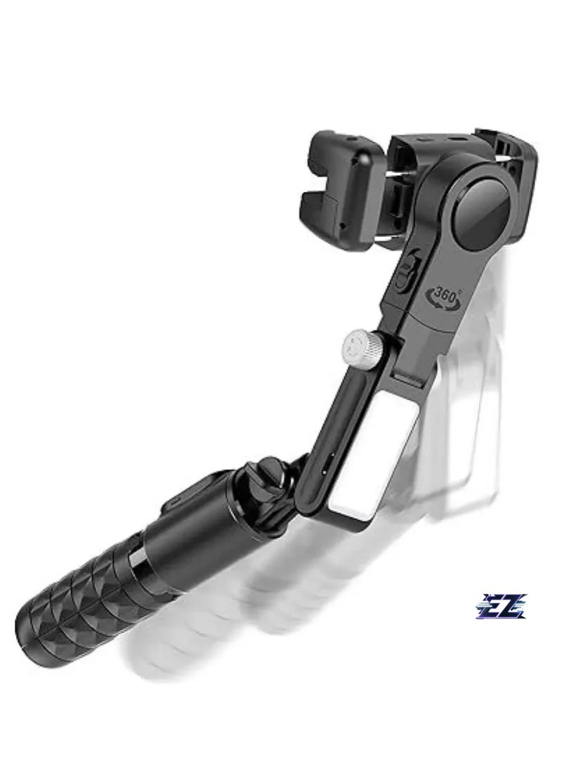 ELTRAZONE Gimbal Stabilizer Selfie Stick Tripod with Fill Light – 3-Axis Stabilization for iPhone, Cell Phone & Smartphones, Perfect for Vlogs & Live Streams  - Image 2