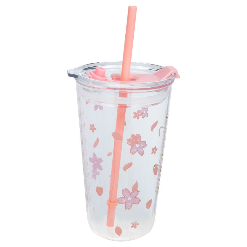 1 Set Juice Cup Glass Cup with Lid Water Drinking Cup for Home - Image 1