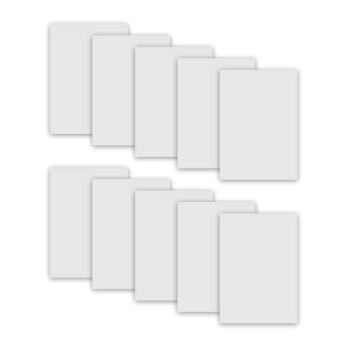 MR.R 10 Pieces 8x12 inch Sublimation Blanks Aluminum Metal Board Matte Pure White Photo Blanks Aluminum Sheet Sign Blanks Aluminum Plate for Sublimation Heat Transfer Printing,0.22 mm Thickness - Image 2