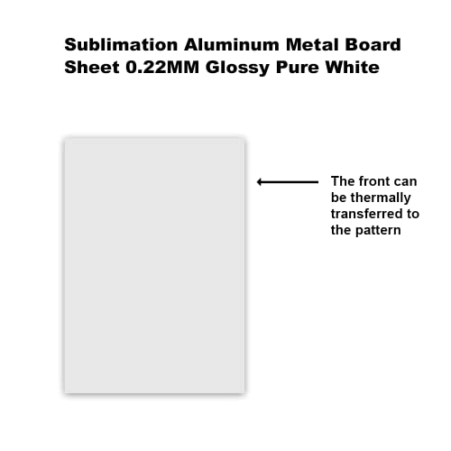 MR.R 10 Pieces 8x12 inch Sublimation Blanks Aluminum Metal Board Matte Pure White Photo Blanks Aluminum Sheet Sign Blanks Aluminum Plate for Sublimation Heat Transfer Printing,0.22 mm Thickness - Image 4