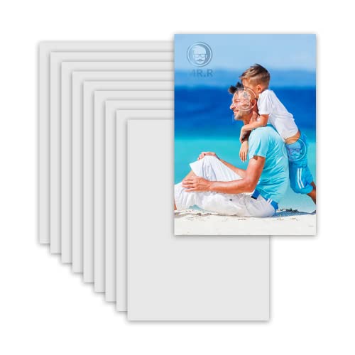 MR.R 10 Pieces 8x12 inch Sublimation Blanks Aluminum Metal Board Matte Pure White Photo Blanks Aluminum Sheet Sign Blanks Aluminum Plate for Sublimation Heat Transfer Printing,0.22 mm Thickness - Image 1