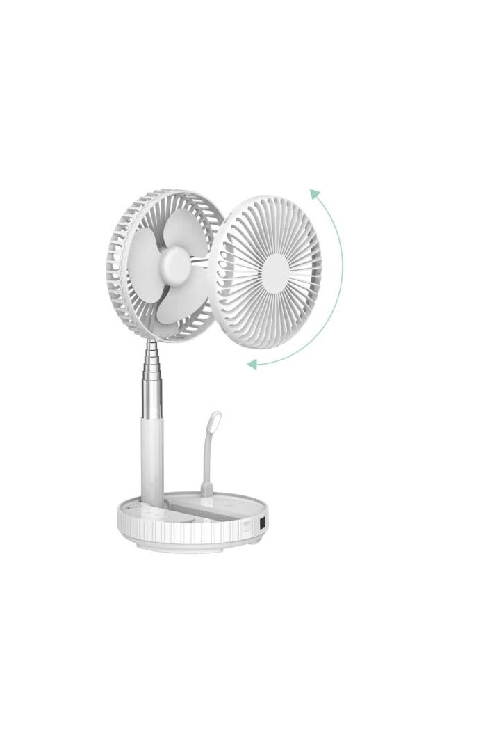 Rechargeable Foldable Desk & Floor Fan with Remote Control – 10W, Adjustable Height & 180° Tilt, Low Noise, Battery Operated - Image 2