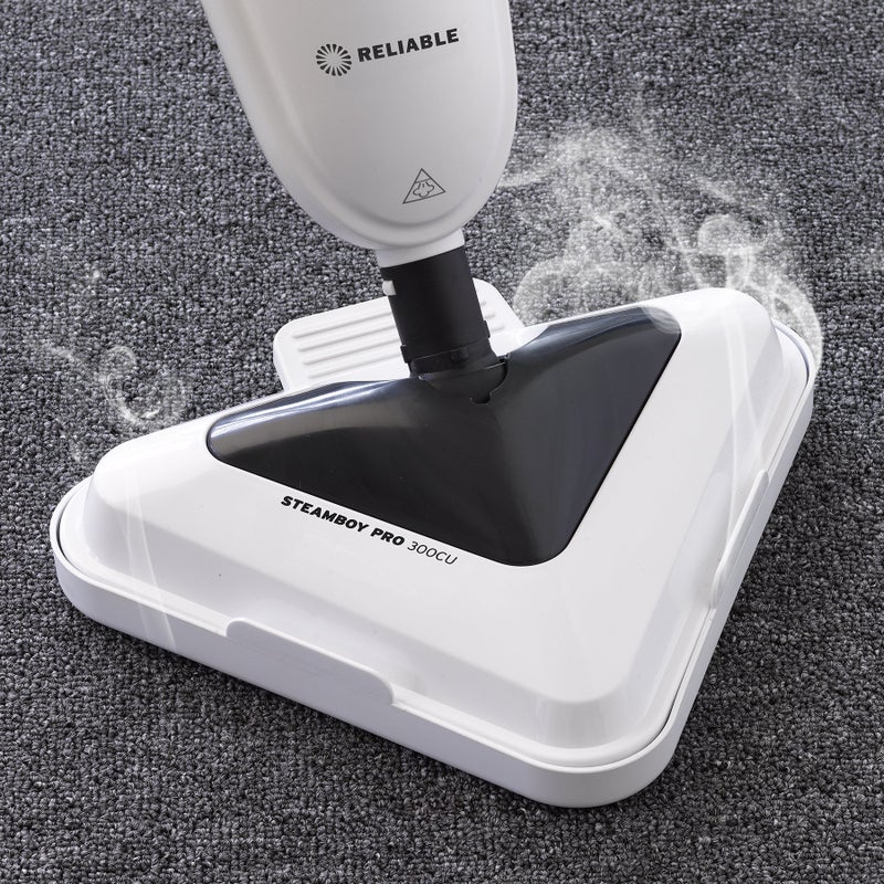 Reliable 300CU Steam Floor Mop - Steamboy Pro Electric Steam Scrubber with 4 Microfiber Pads, 1500W, Steam Cleaner for Tile, Grout, Hardwood Floor, and Carpets, 180-Degree Swivel Head - Image 3
