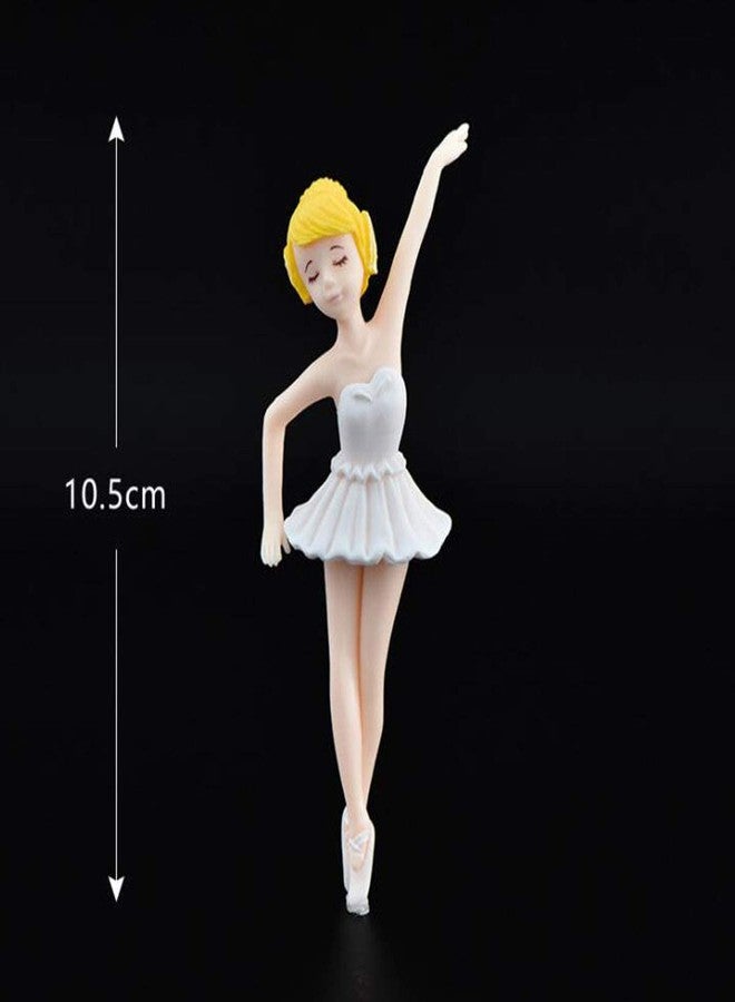 Halloluck 4 Pcs Ballet Miniature Figurine Ballerina Figurines, Ballerina Cake Toppers, Cake Decoration, Plant Pot Craft house Decoration, Landscape Scenes - Image 2