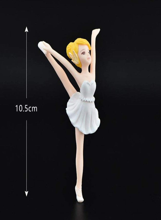 Halloluck 4 Pcs Ballet Miniature Figurine Ballerina Figurines, Ballerina Cake Toppers, Cake Decoration, Plant Pot Craft house Decoration, Landscape Scenes - Image 4