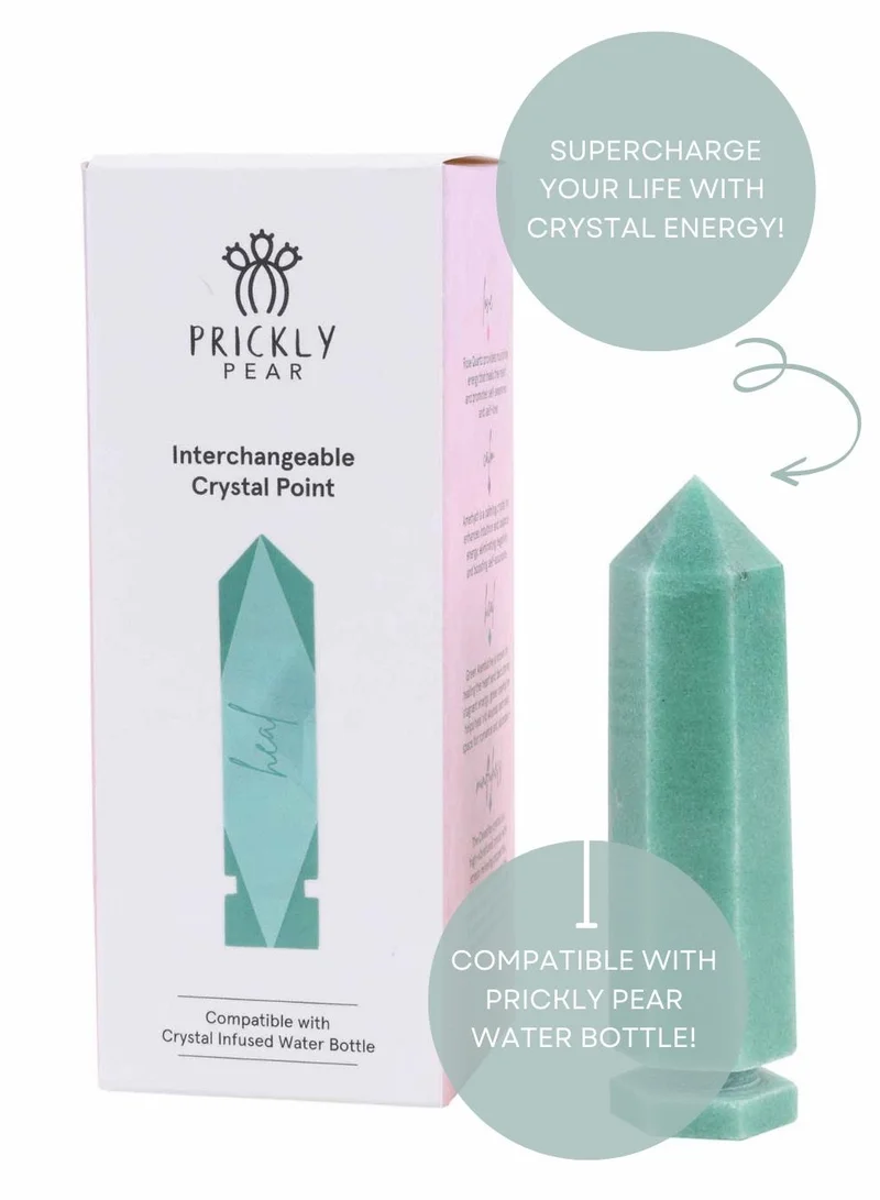 Prickly Pear Prickly Pear Green Aventurine Crystal Point - Individual Interchangeable Crystal