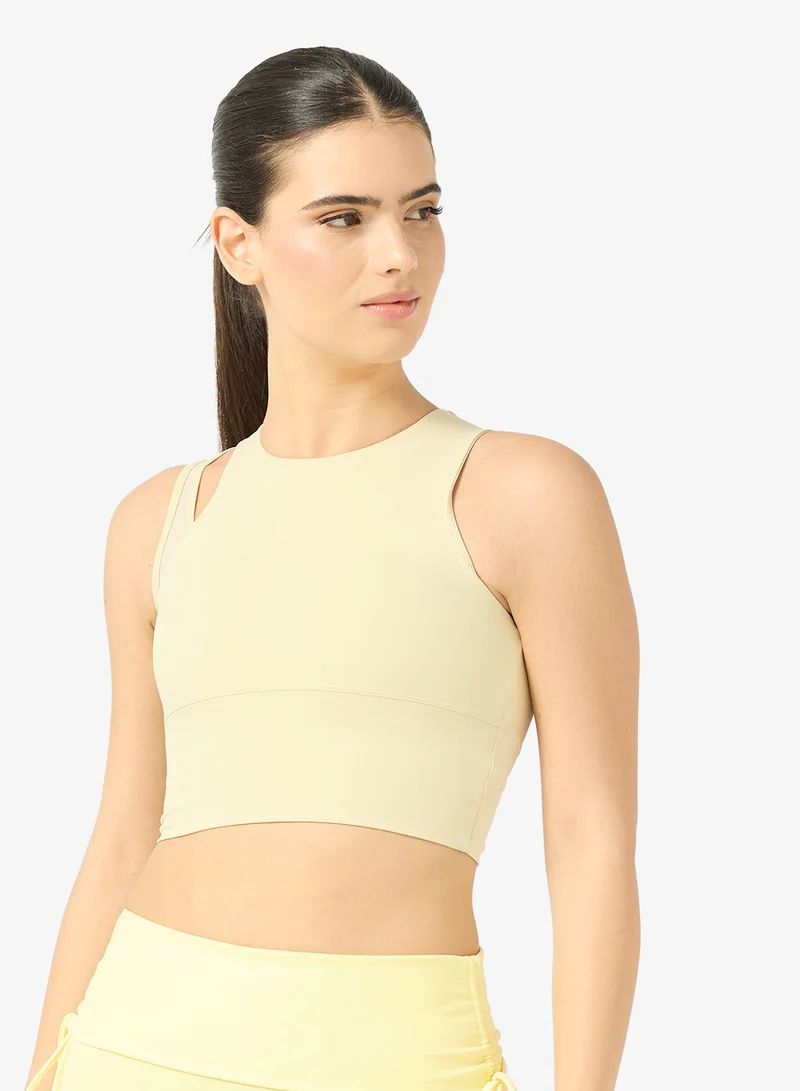 Mesh Trim Fitted Vest