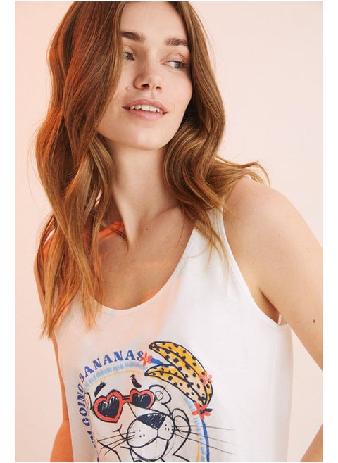 Short pajamas with straps Pink Panther