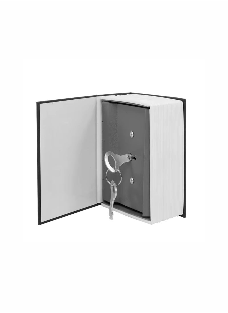 Toshionics Home Security Steel Dictionary Book Safe with Key Lock Hidden Diversion Safe Box for Cash Small Jewelries and Valuables Mini Portable Safe in Realistic Book Design Durable Steel Construction Secret Money Box for Home Office and Travel  - Image 5
