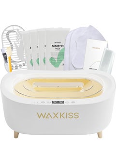 waxkiss Waxkiss Intelligent Paraffin Wax Machine for Hands & Feet, Fast Melting 4500ml Large Capacity Paraffin Bath Warmer Kit with Paraffin Blocks 