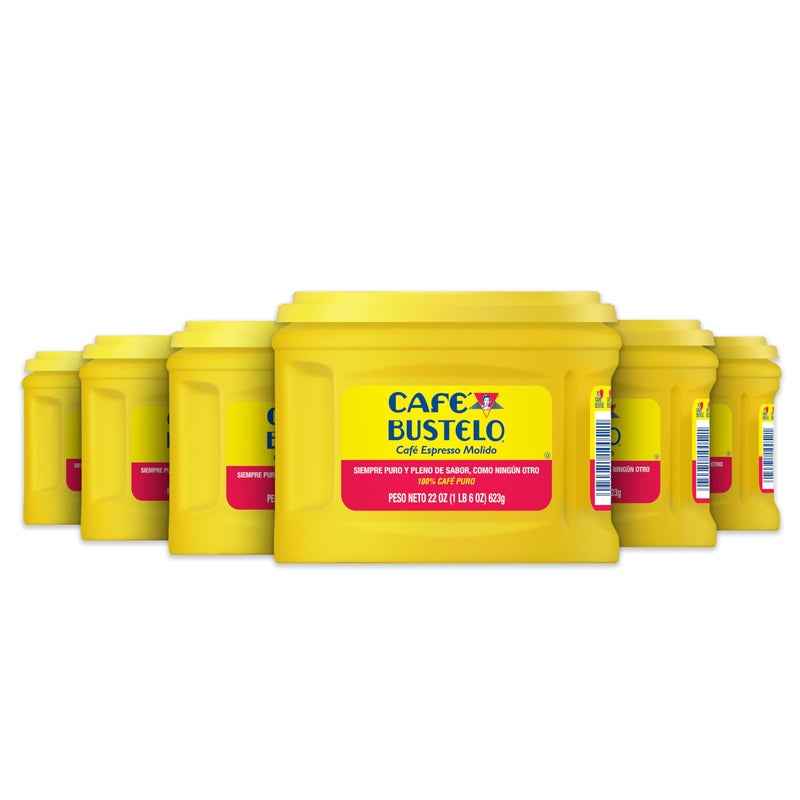 Cafe Bustelo Caf Bustelo Espresso Ground Coffee Dark Roast 22 Ounce Canister 6 Count Case - Image 3