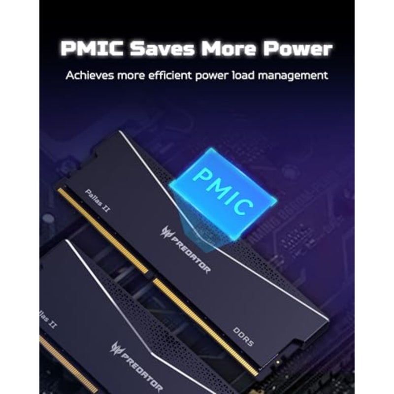 ذاكرة الوصول العشوائي Predator Pallas II DDR5 32GB 16GBx2 6000MHz CL36 - Intel XMP 3.0 AMD Expo - ذاكرة ألعاب الكمبيوتر الشخصي - Image 4