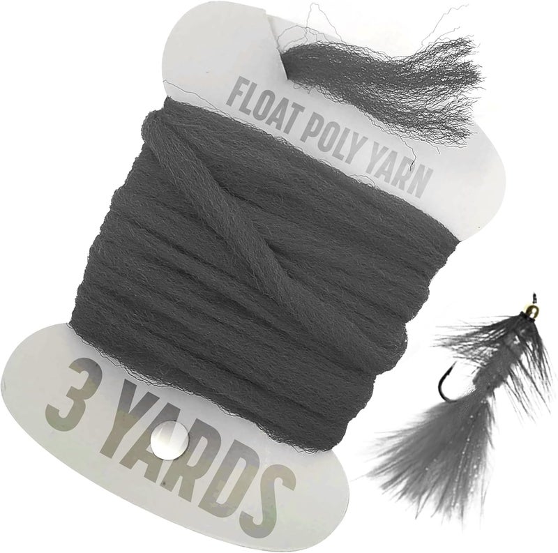 Creative Angler Float Poly Yarn - Professional Synthetic Fly Tying Material - Lightweight & Moisture-Resistant - Perfect for Dry Flies & Strike Indicators (3 Yards) - Image 1