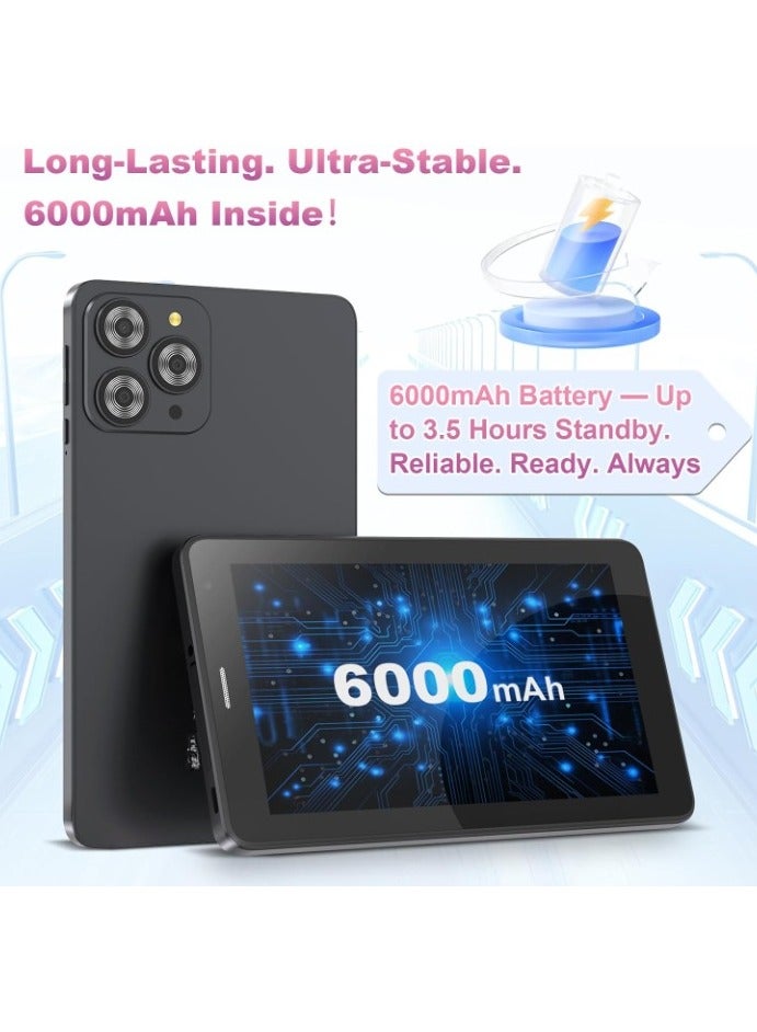REBENUO Tablet 7" Smart ,Tablet Android 14,8GB RAM+256GB ROM/ 512GB Expandable Tableta,1024 * 600 IPS 7'' HD Touch Screen, 8MP Camera, WiFi, Game, Bluetooth, CM517(black) - Image 2