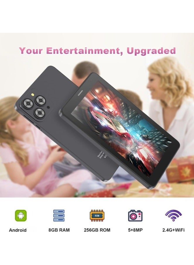 REBENUO Tablet 7" Smart ,Tablet Android 14,8GB RAM+256GB ROM/ 512GB Expandable Tableta,1024 * 600 IPS 7'' HD Touch Screen, 8MP Camera, WiFi, Game, Bluetooth, CM517(black) - Image 4