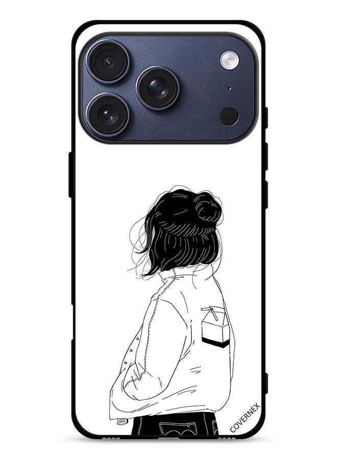 Covernex Apple iPhone 17 Pro Protective Case Cover Girl Think Very Deep - Image 1