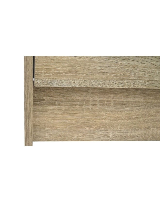 DANUBE HOME Supreme 2 Drawers Nightstand Small Dresser With 2 Drawers Bedside Furniture Night Stand End Table Night Stand For Bedroom Living Room -French Sonoma Oak - Image 2