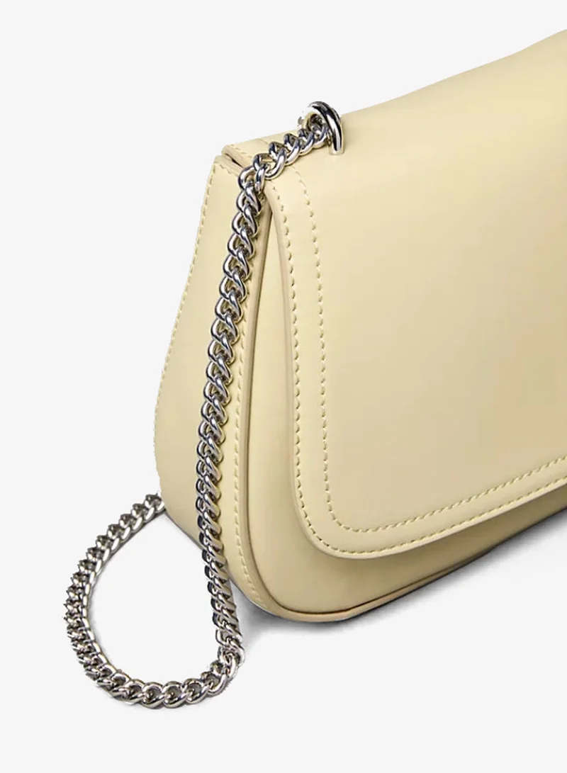 CALVIN KLEIN Monogram Logo Hardware Chain Shoulder Bag