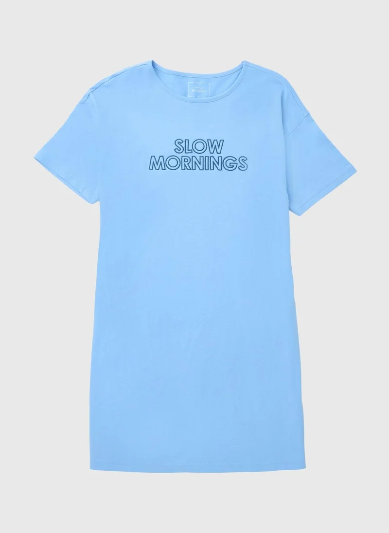 Matalan Blue Slow Mornings Nightie