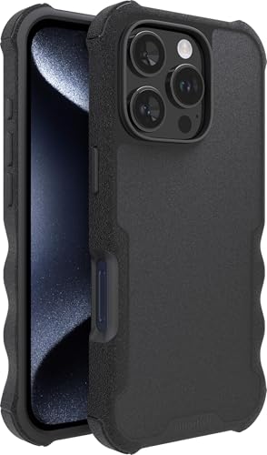 Smartish® iPhone 16 Pro Protective Magnetic Case - Gripzilla Compatible with MagSafe [Rugged + Tough] Heavy Duty Armor Slim Cover w/Drop Tested Protection for Apple iPhone 16 Pro - Black Tie Affair - Image 1