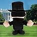 Bleacher Creatures Abraham Lincoln 8 Kuricha Plush Soft Chibi Inspired Toy - Image 4