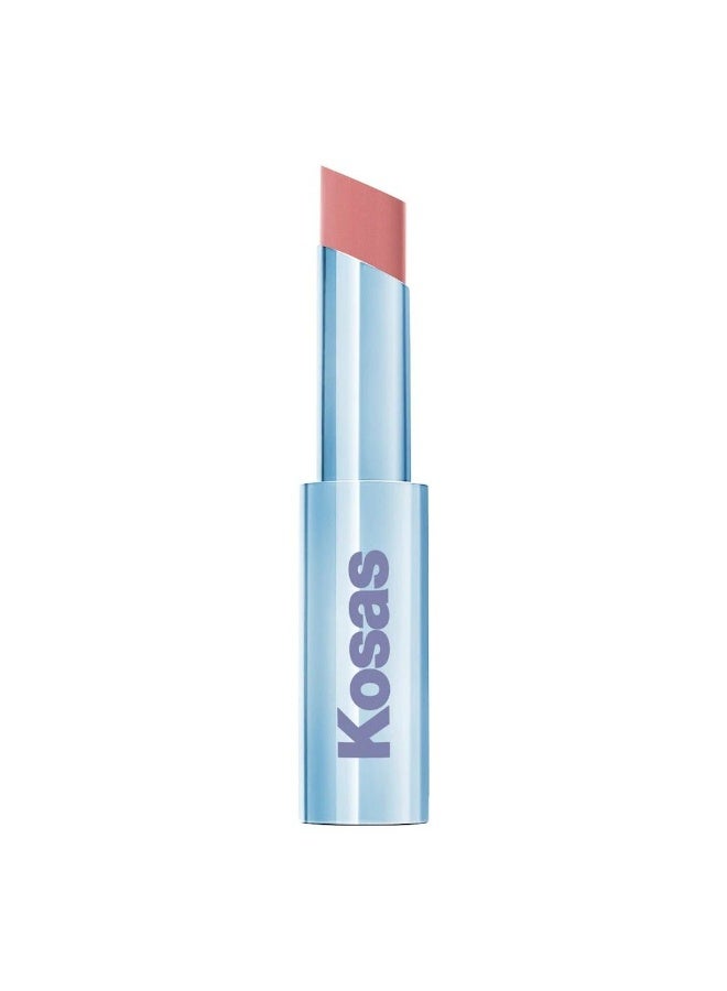 Kosas Wet Stick Sheer Glossy Lipstick _Malibu - Calm Pink Purple - Image 1