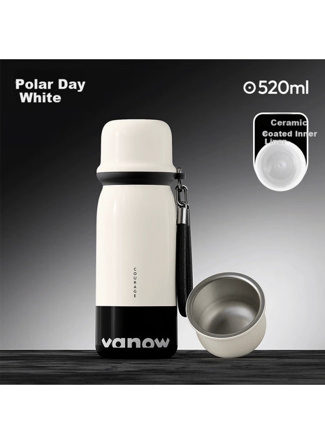 Vanow Insulated Straw Bottle New Men's High-end Ceramic Liner School Water Cup