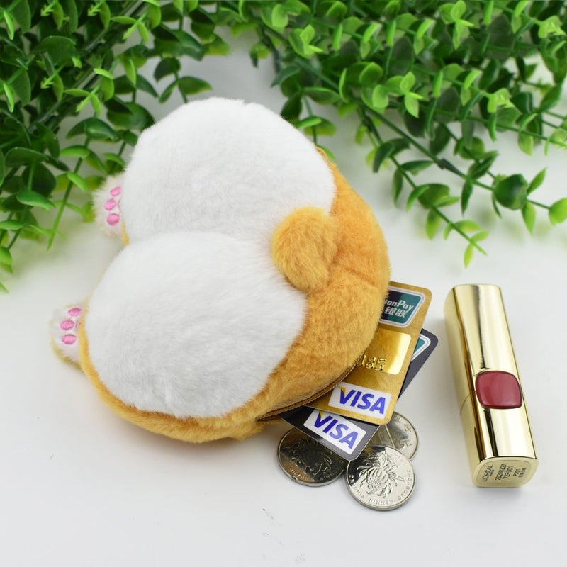 Lacheln Corgi Butt Coin Purse Gifts for Corgi lovers Funny Novelty Small Kawaii Purse Mini Wallet Cute Coin Pouch for Women Girls Christmas Gift  - Image 5