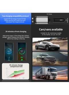 Generic Car Charger for Starry Sky Light 180° Adjustable Compatible with Fast Charging Available for 12 - 24v Comes with Two Retractable Wires  - Image 3