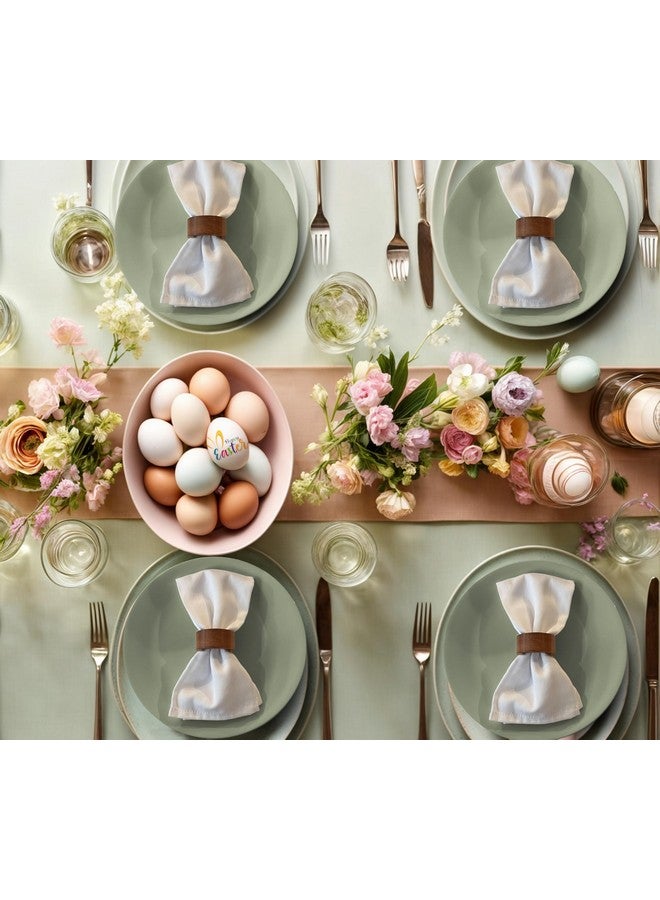 Ruvanti Cloth Napkins set of 12, 18x18 Inches Napkins Cloth Washable, Soft, Durable, Absorbent, Cotton Blend. Table Dinner Napkins Cloth for Hotel, Lunch, Restaurant, Weddings, Events, Parties - White - Image 2