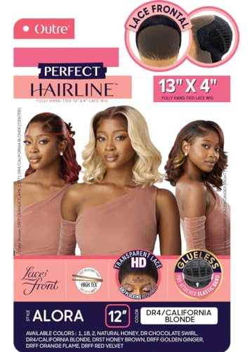 Outre Lace Front Wig Perfect Hair Line 13X4 Alora OFF BLACK 1B - Image 3