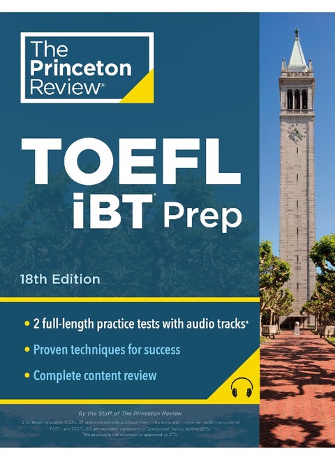 Princeton Review TOEFL iBT Prep with Audio/Listening Tracks, 18th Edition