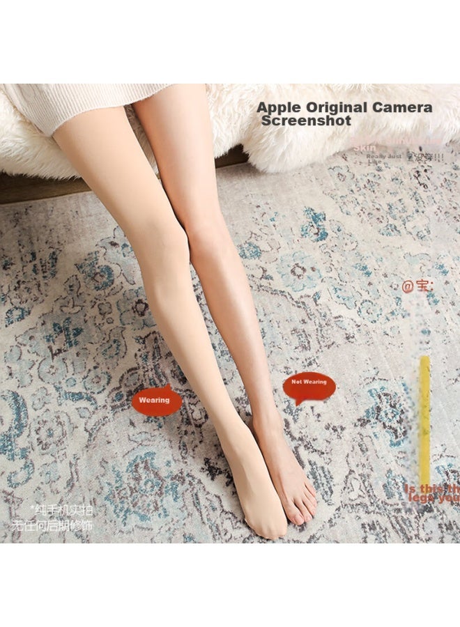 BONAS Baonais Thick Stockings, Bare Leg Effect, Leggings, Women's Two Pairs, 480d Skin Color, Medium-thick Pantyhose, Slimming - Image 3